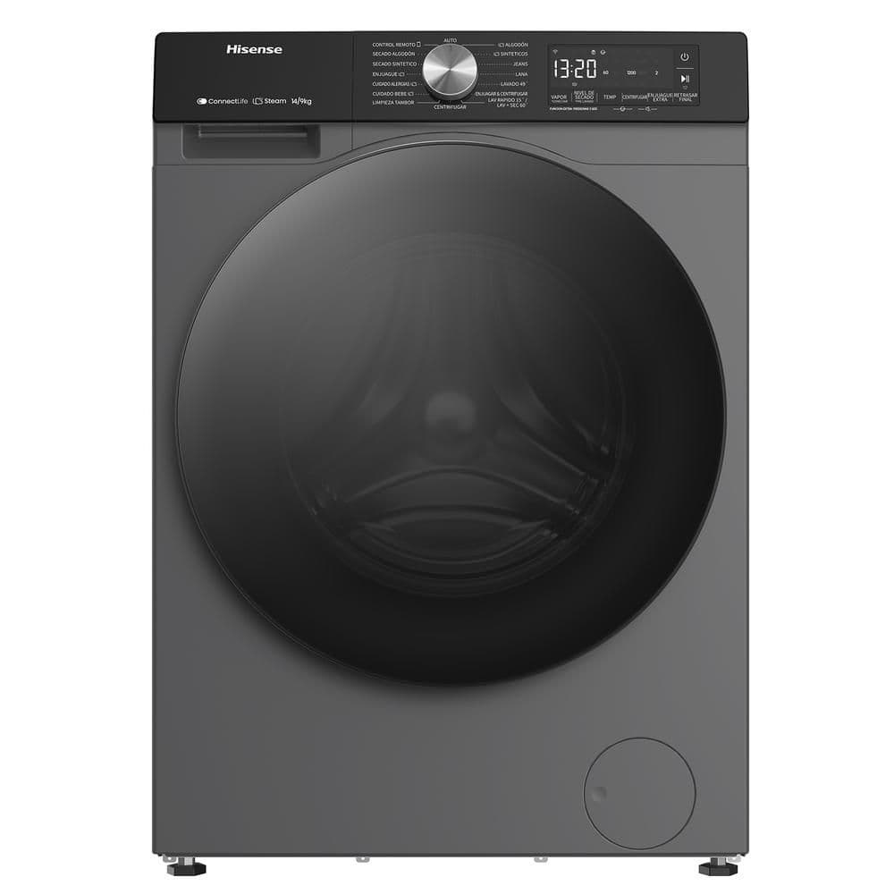Lavadora Secadora HISENSE Eléctrica 15 Kg Lavado / 10 kg secado WD3S1543BT Titanium Gray