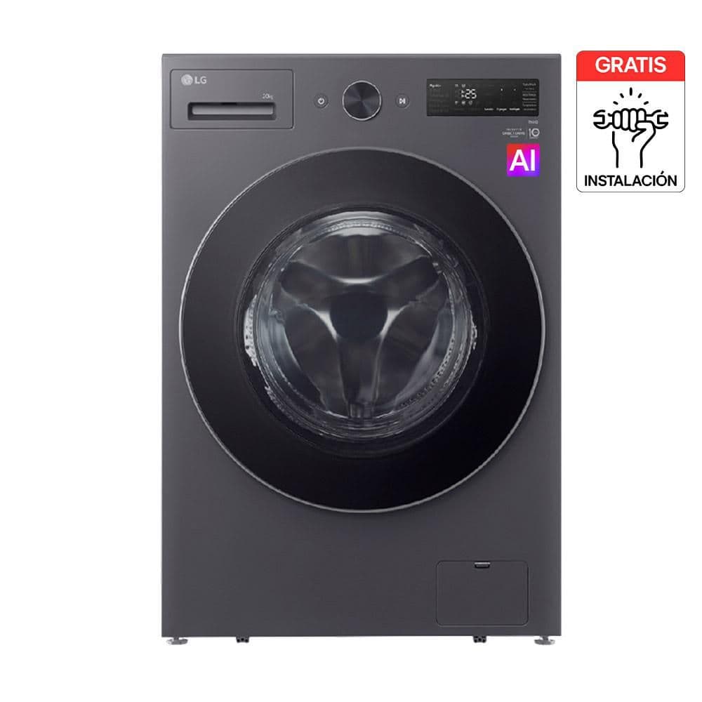 Lavadora Secadora LG Eléctrica 16 Kilos Housefit WD16EGNTS6P.AEGECOL Gris