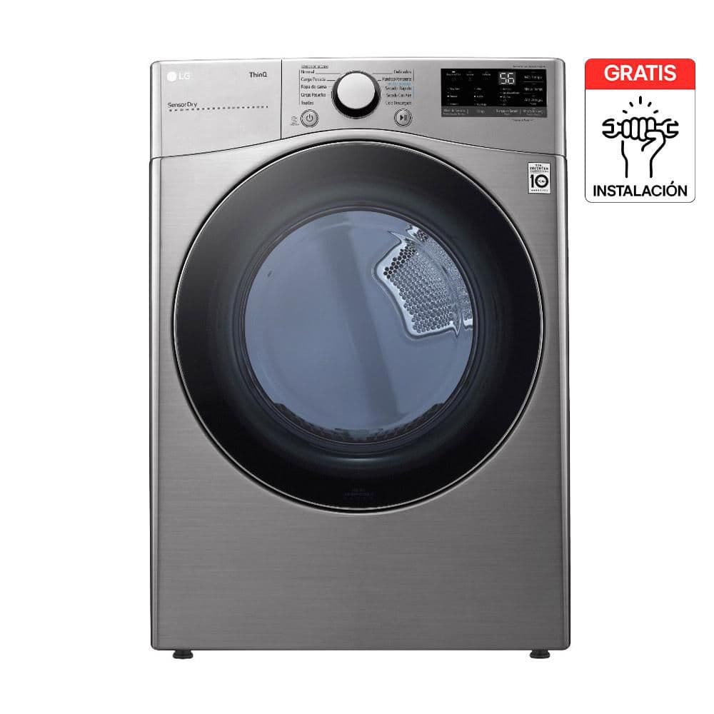 Secadora Carga Frontal LG Gas 22 Kg Flowsense DF22VV2R.ASSECOL Gris