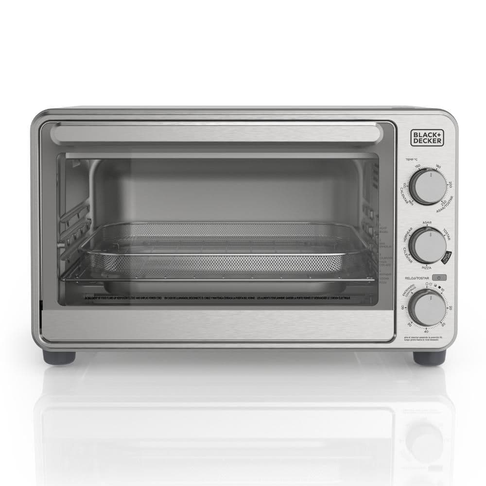 Horno Tostador y Freidor con aire 23 L BLACK & DECKER TO62350SDLA