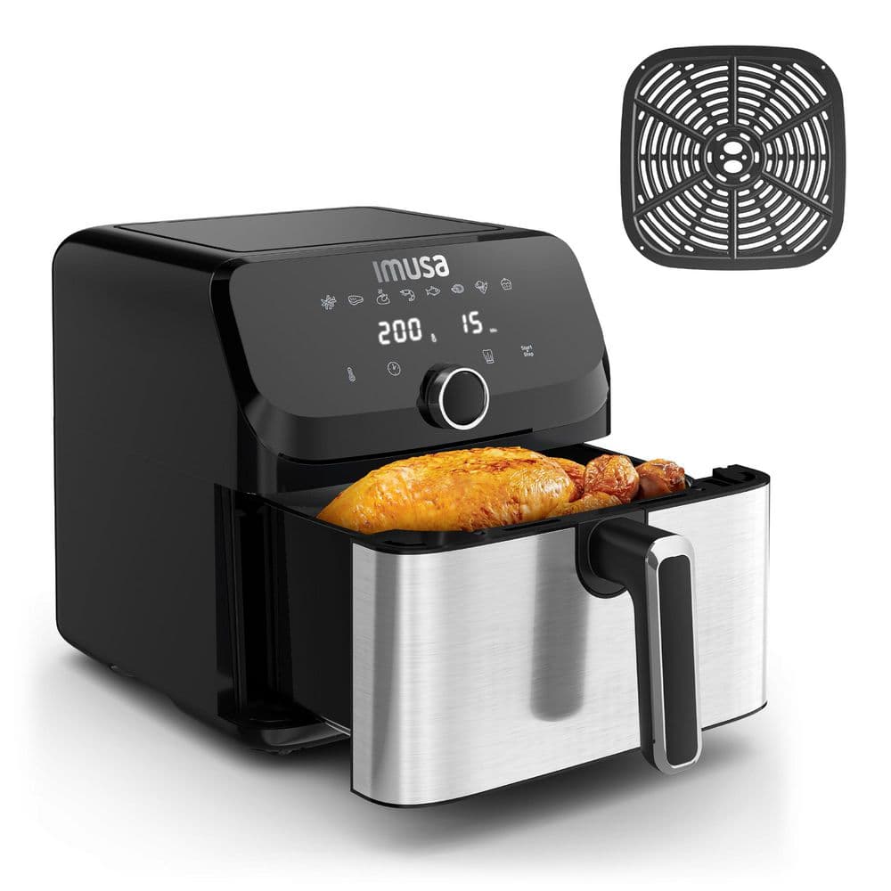 Freidora de aire Easy Fry Mega IMUSA 7.5 Litros Digital Acero Inoxidable EZ855D56