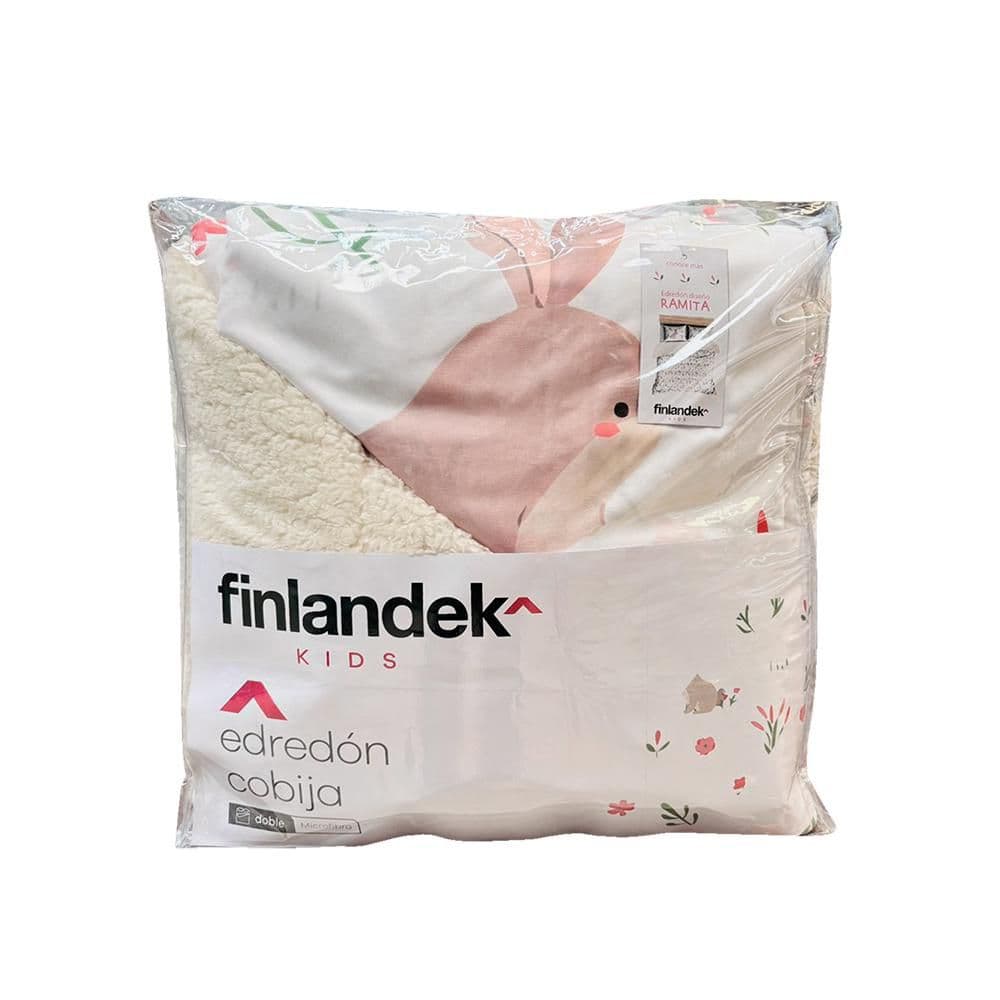 Edredon Infantil FINLANDEK KIDS Semidoble (120 x 190 cm) Poliéster Ramita